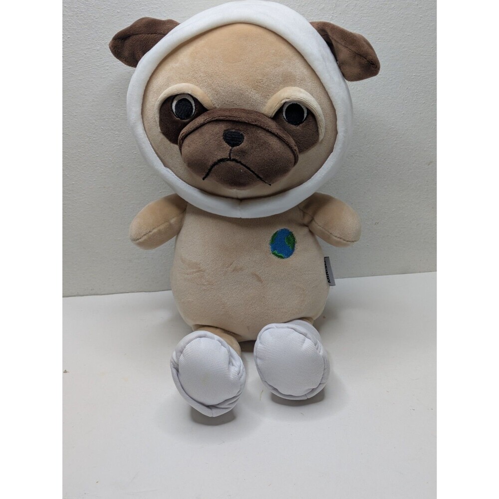 Miniso Life Space Series Space Pug Plush 14” Stuffed Animal Boots HTF